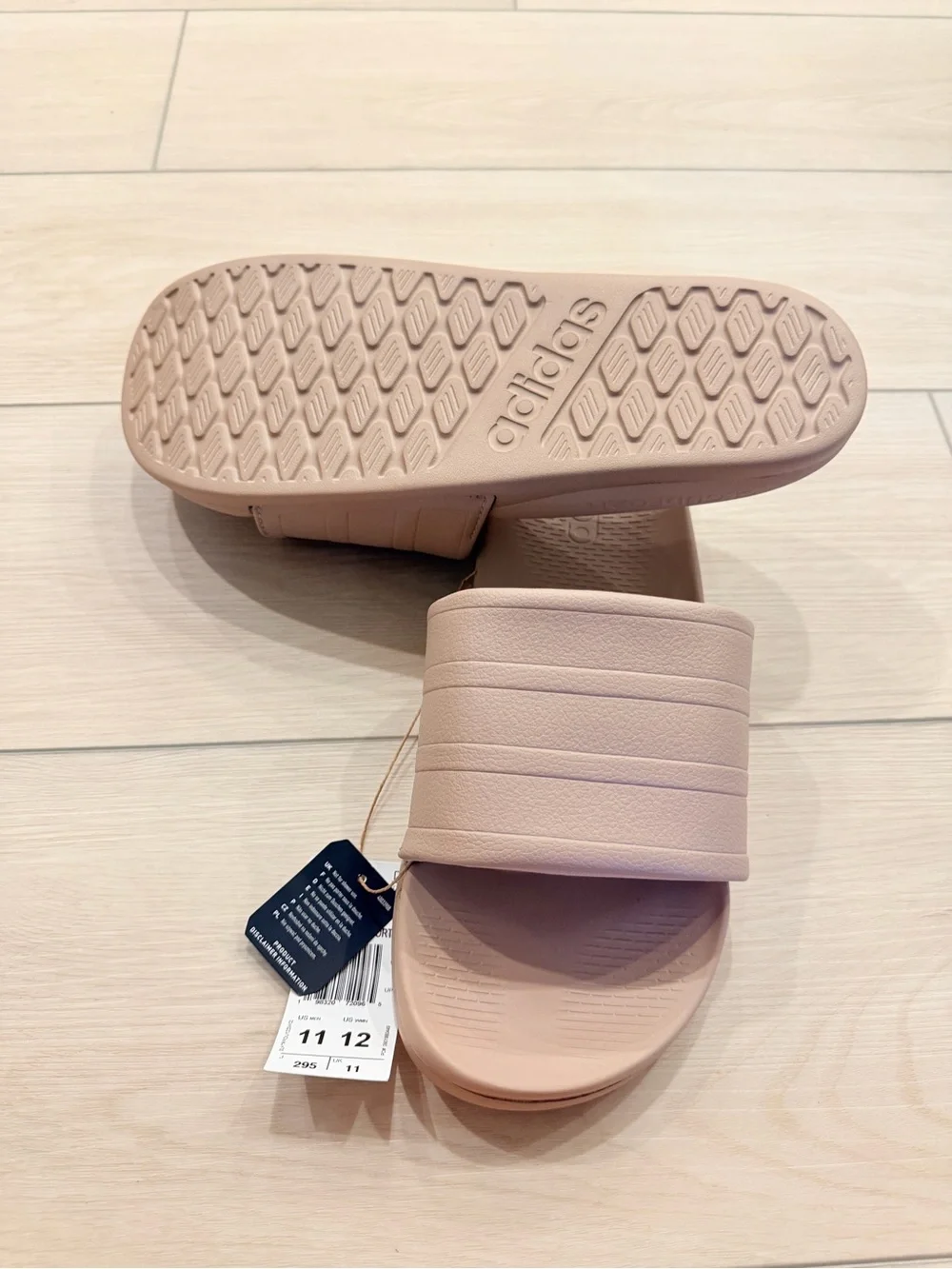 Mens Slide Sandals in Blush Pink